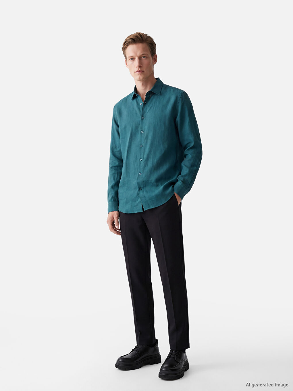 Man Petrol Shirt-1