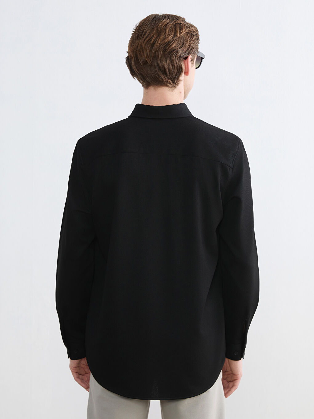قميص أسود رجل-3