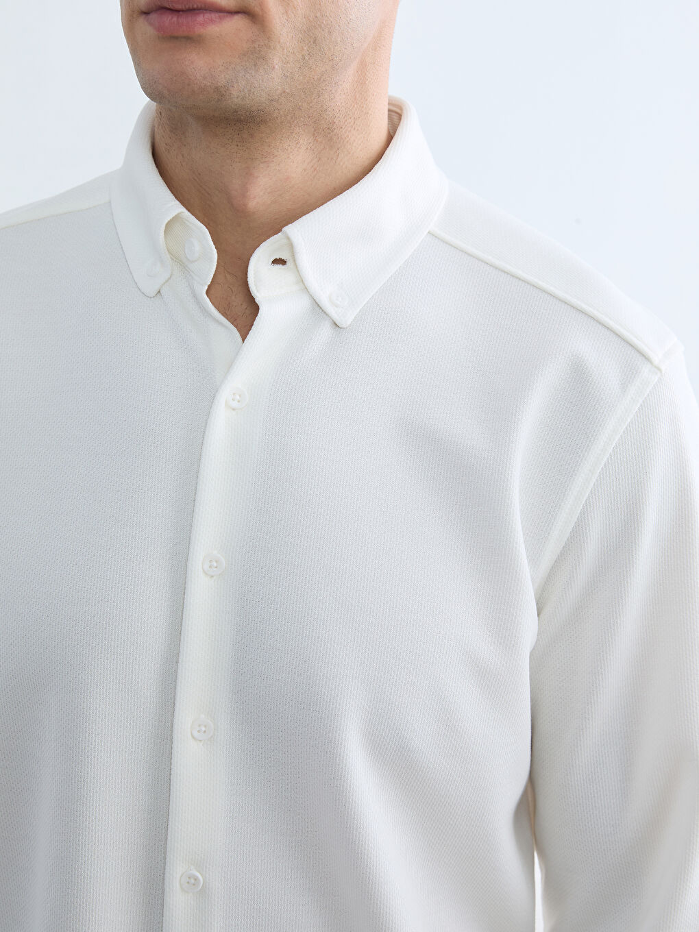 قميص بيج فاتح / ايكرو رجل-2