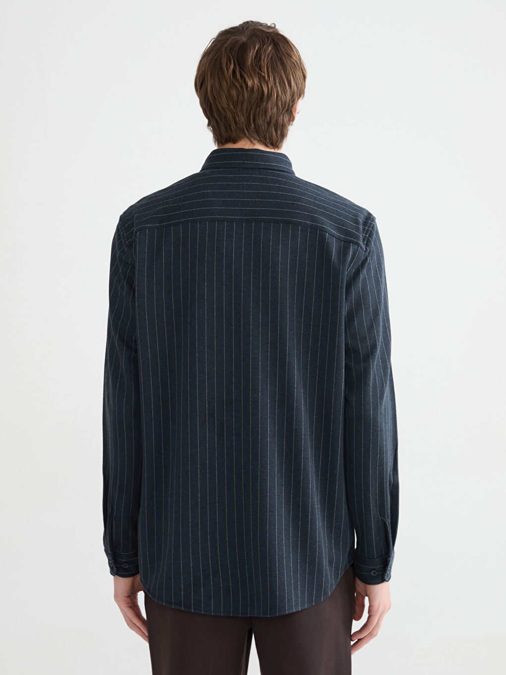 Slim Fit Striped Men's Shirt-3