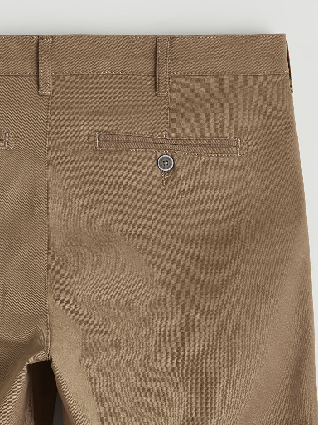 Kahverengi Standart Kalıp Gabardin Erkek Chino Pantolon-5