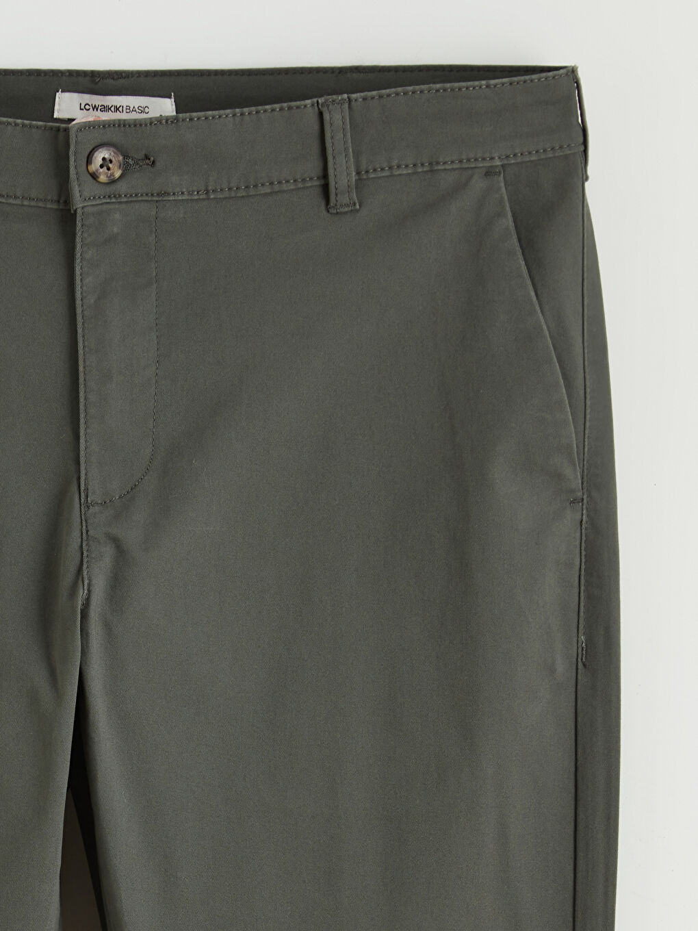 Standard Fit Gabardine Men's Chino Trousers-5