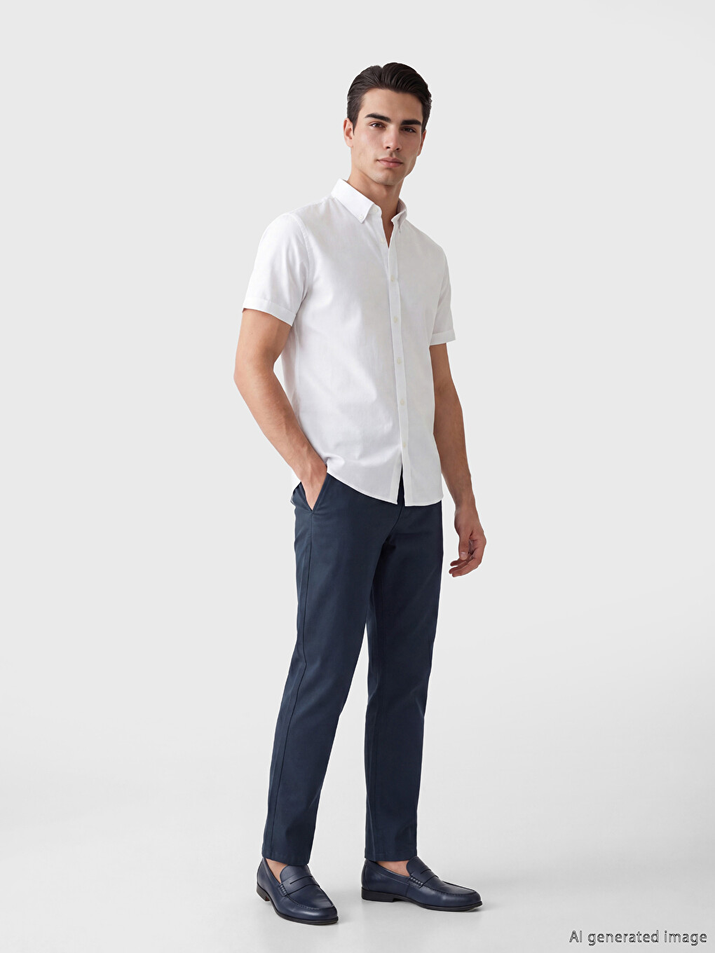 Standard Fit Gabardine Men's Chino Pants