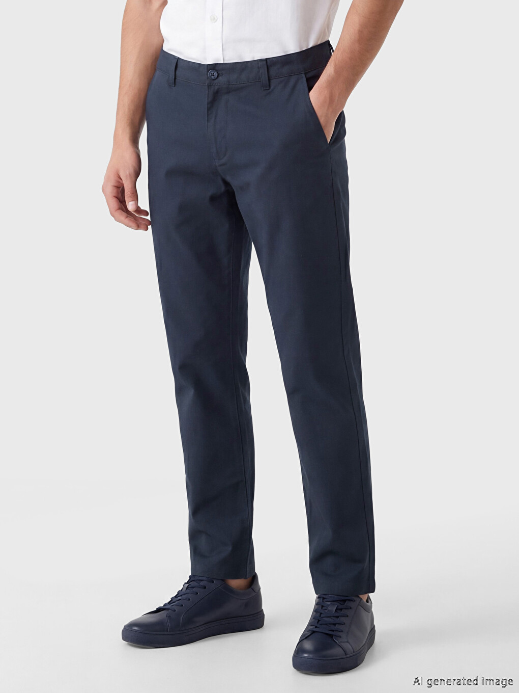 Standard Fit Gabardine Men's Chino Pants-1