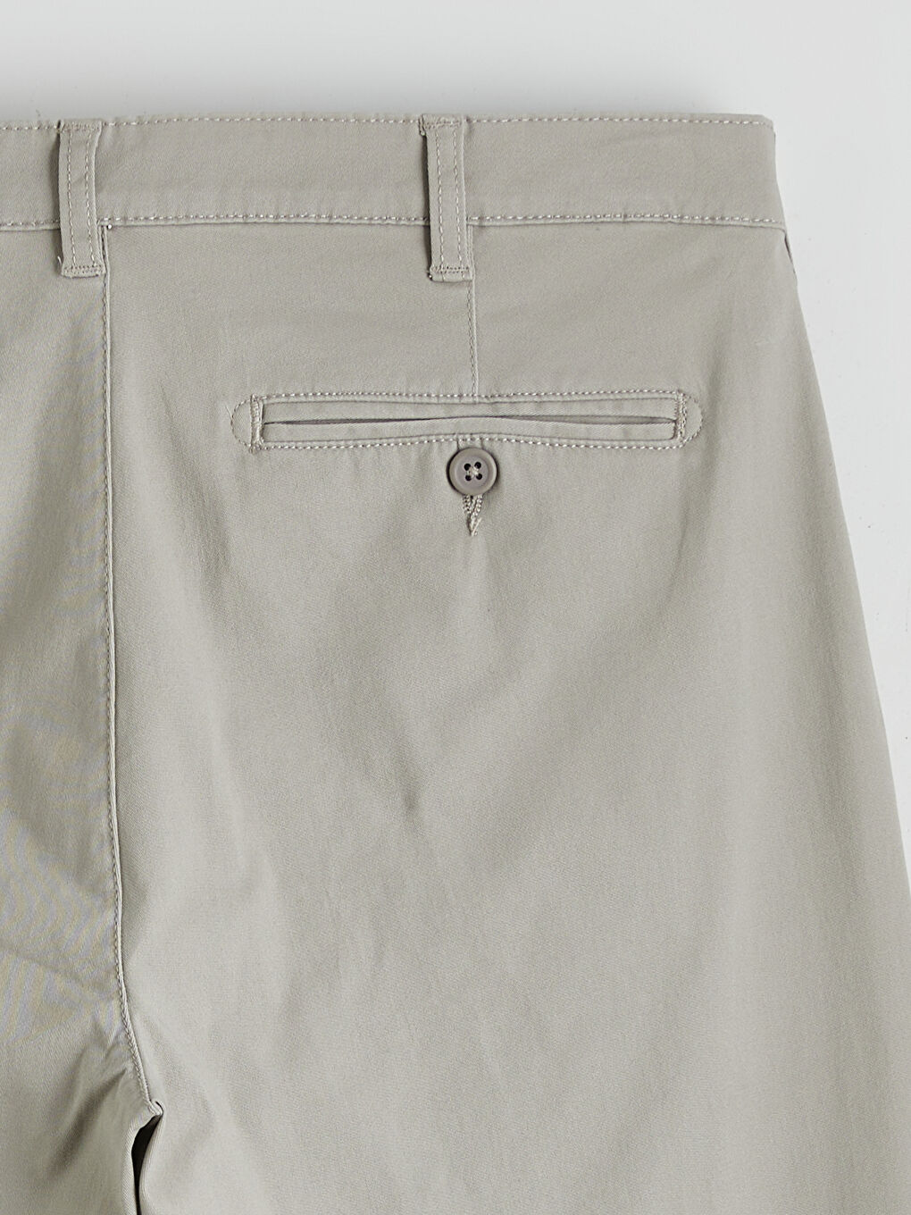 Bej Standart Kalıp Gabardin Erkek Chino Pantolon-2
