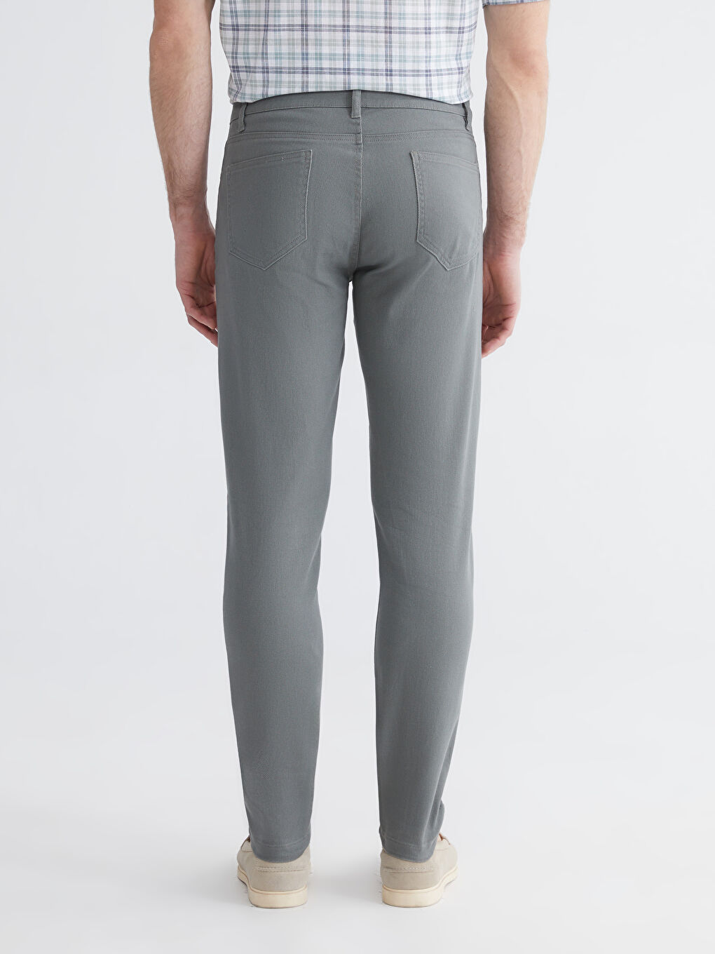 Slim Fit Gabardine Men's Chino Trousers-3