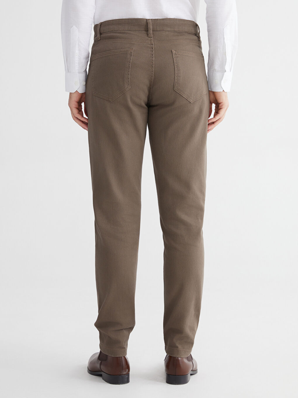 Slim Fit Gabardine Men's Chino Trousers-3