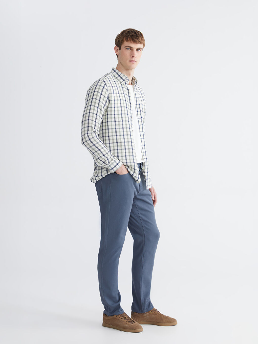 Uske Gabardinske Muške Chino Pantalone