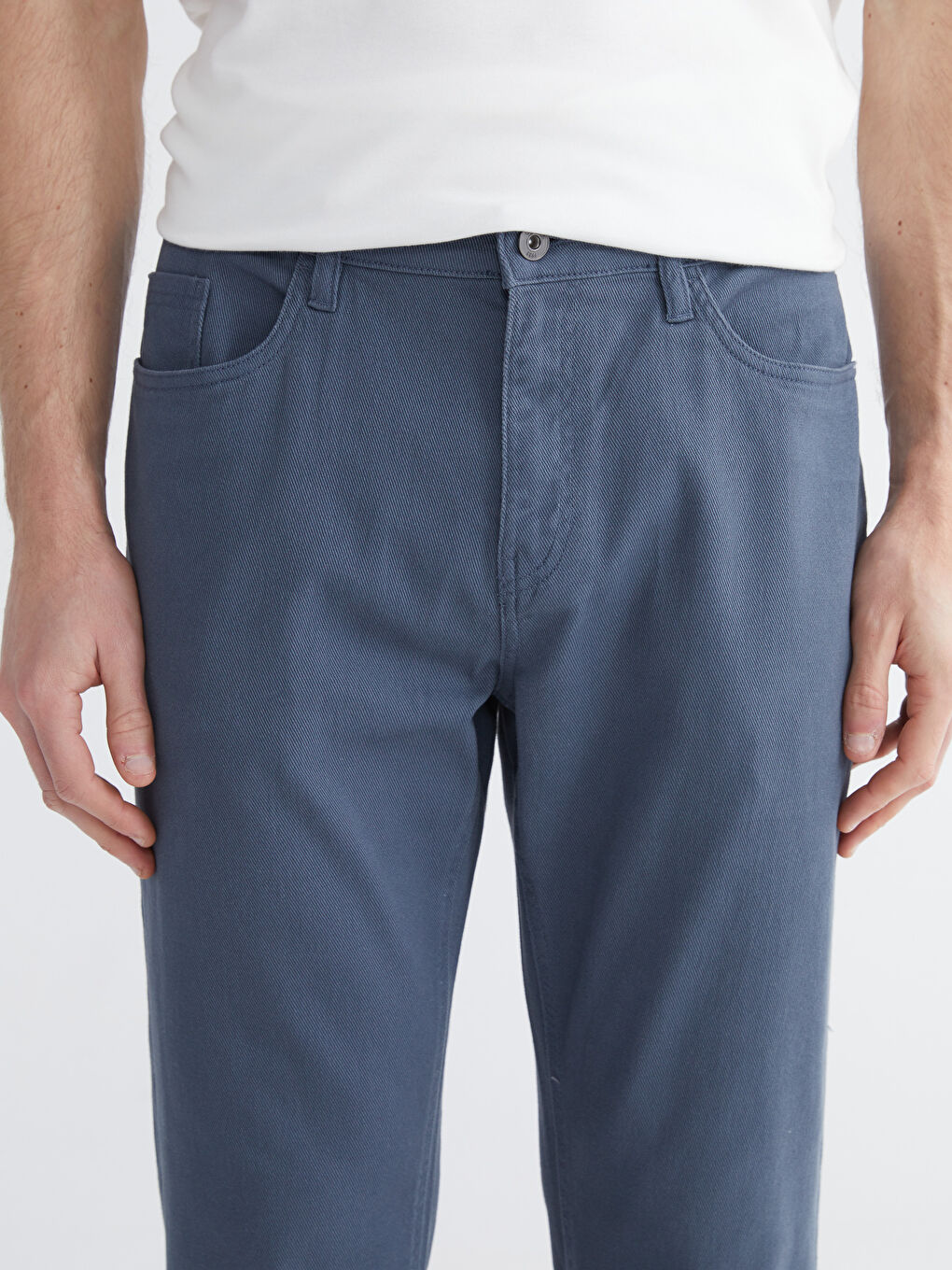 Uske Gabardinske Muške Chino Pantalone-2