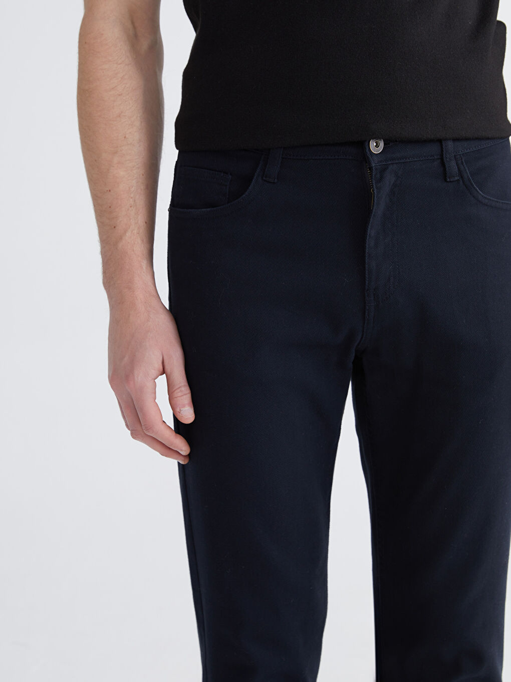 Slim Fit Gabardine Men's Chino Trousers-2