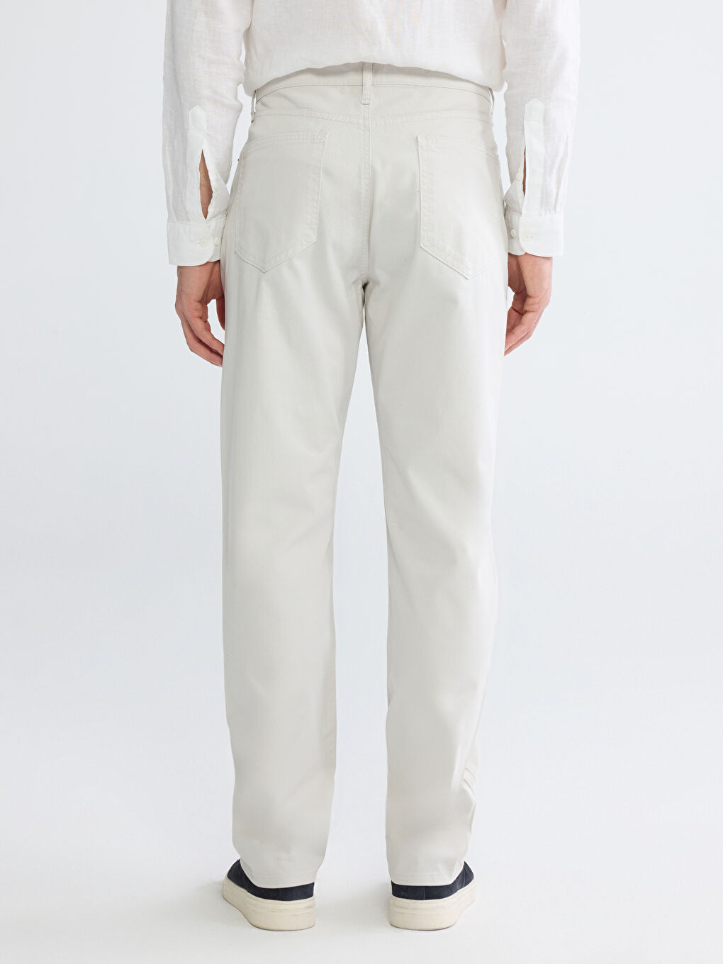 Bej Standart Kalıp Erkek Chino Pantolon-3