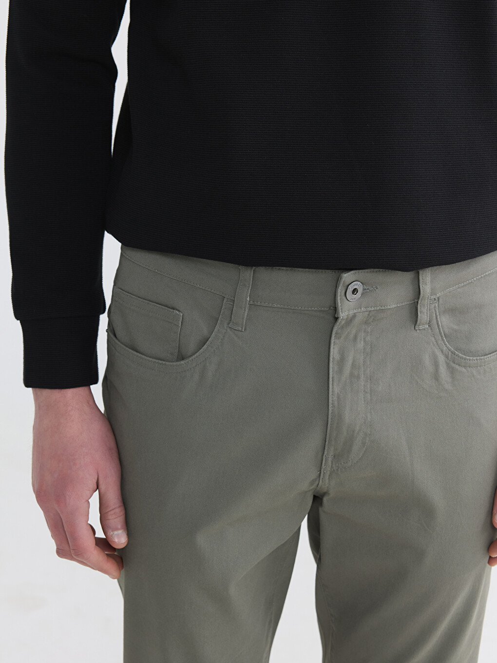 Slim Fit Men's Chino Trousers-2