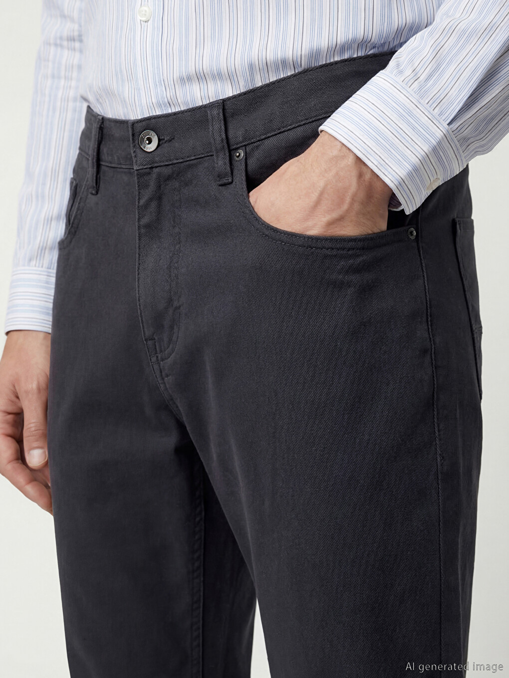 Slim Fit Men's Chino Trousers-2