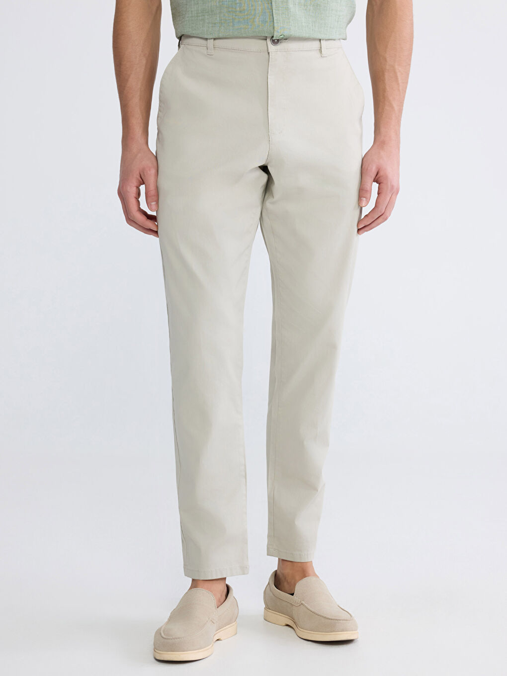 Usko Krojene Muške Chino Pantalone-1