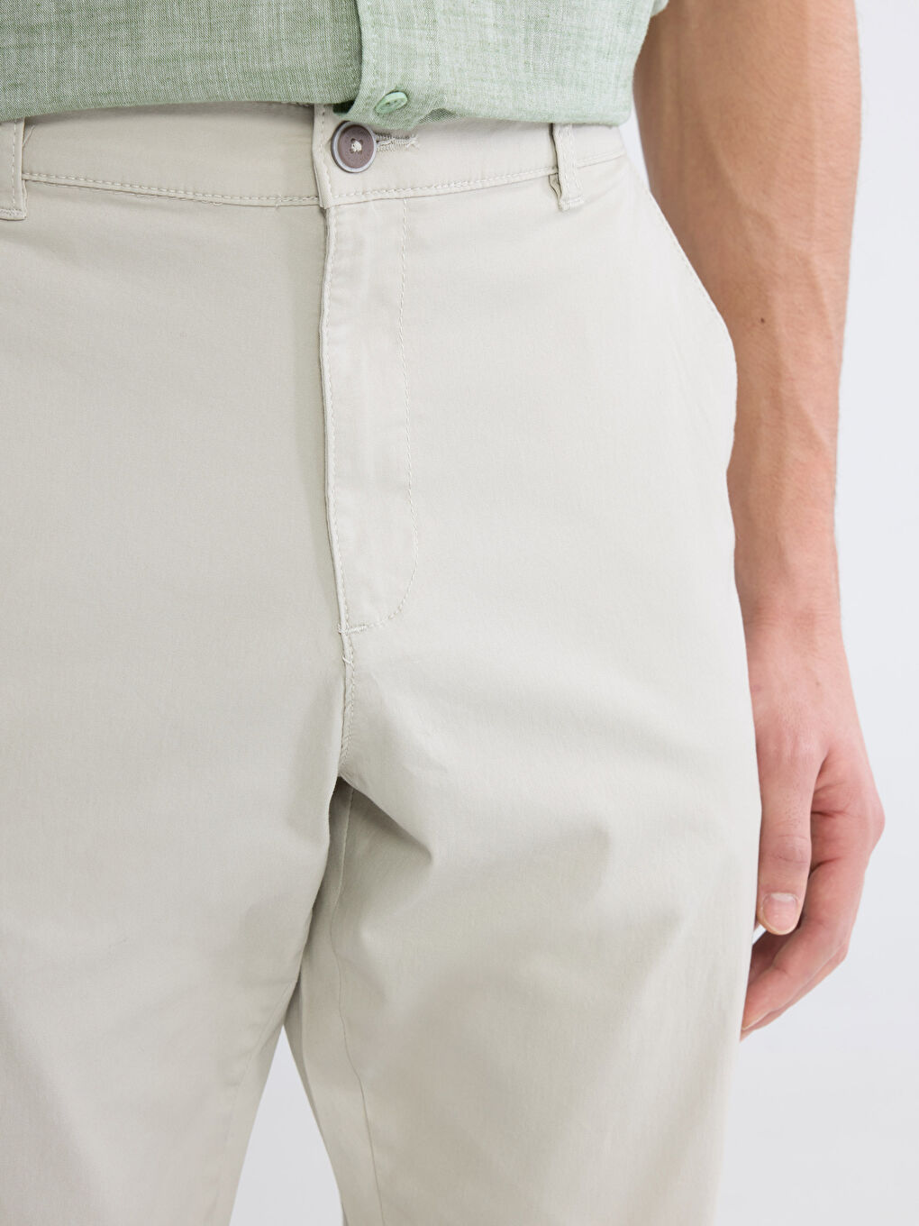 Usko Krojene Muške Chino Pantalone-2