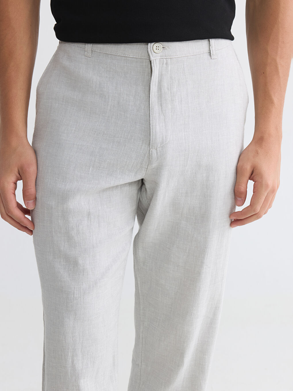 Regular Fit Men's Chino Trousers-2