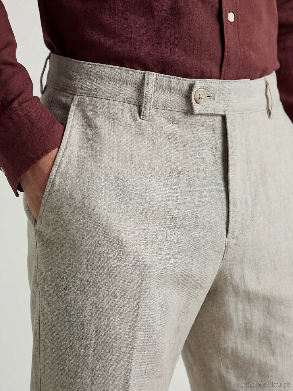 Regular Fit Men's Chino Trousers-2
