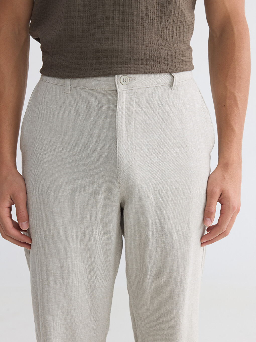 Regular Fit Men's Chino Trousers-2