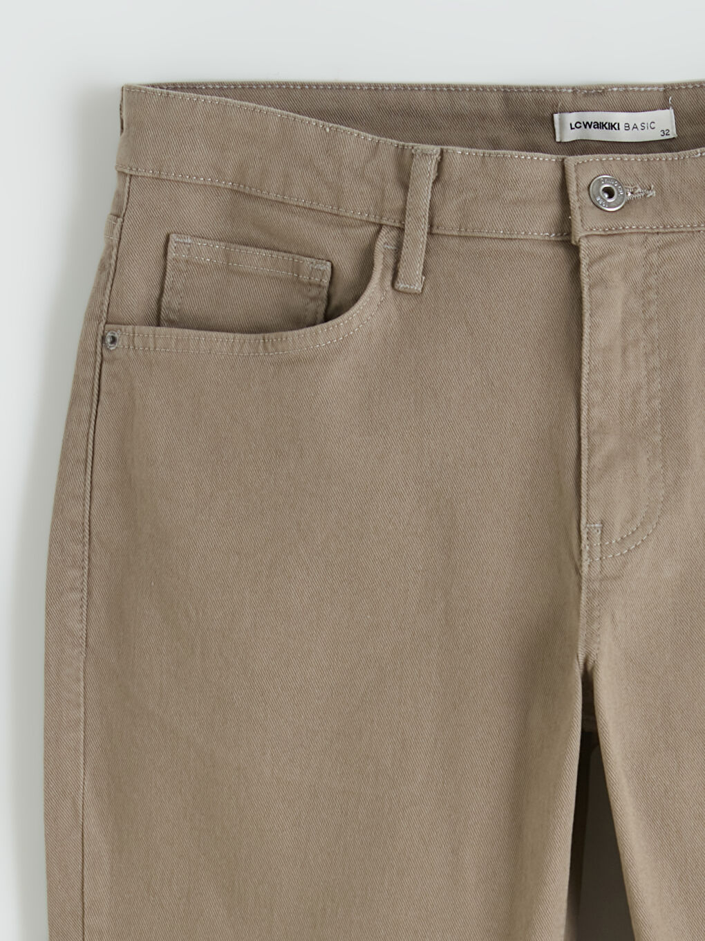 Kahverengi Standart Kalıp Erkek Chino Pantolon-2