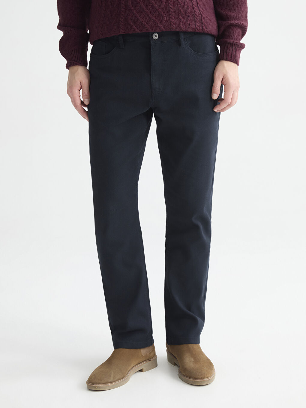 Muške pantalone regularnog kroja chino-1