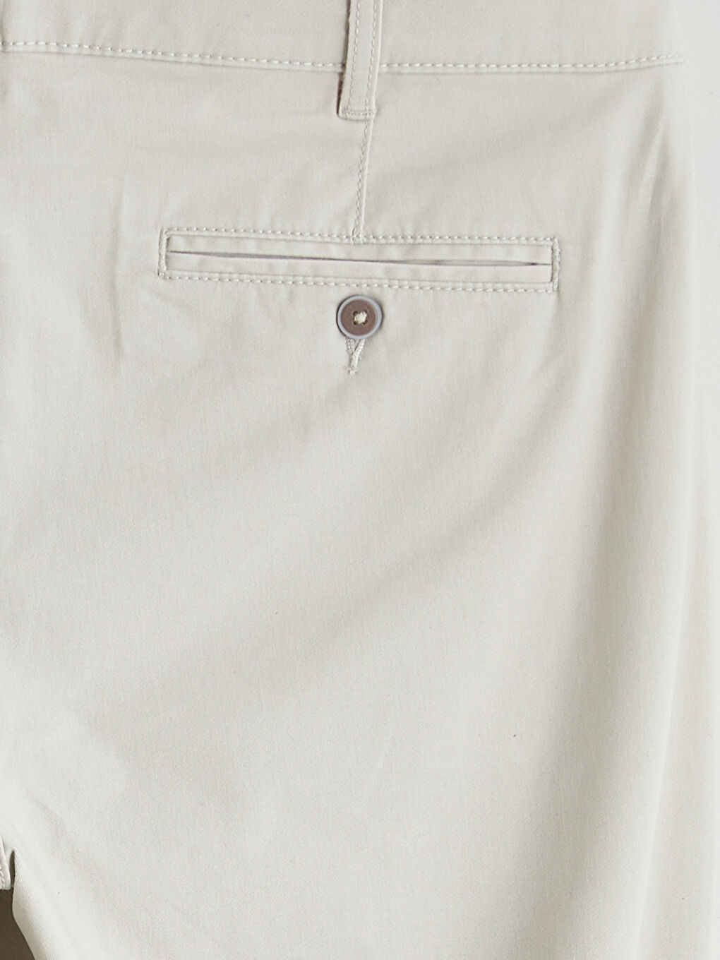 Bej Dar Kalıp Erkek Chino Pantolon-5
