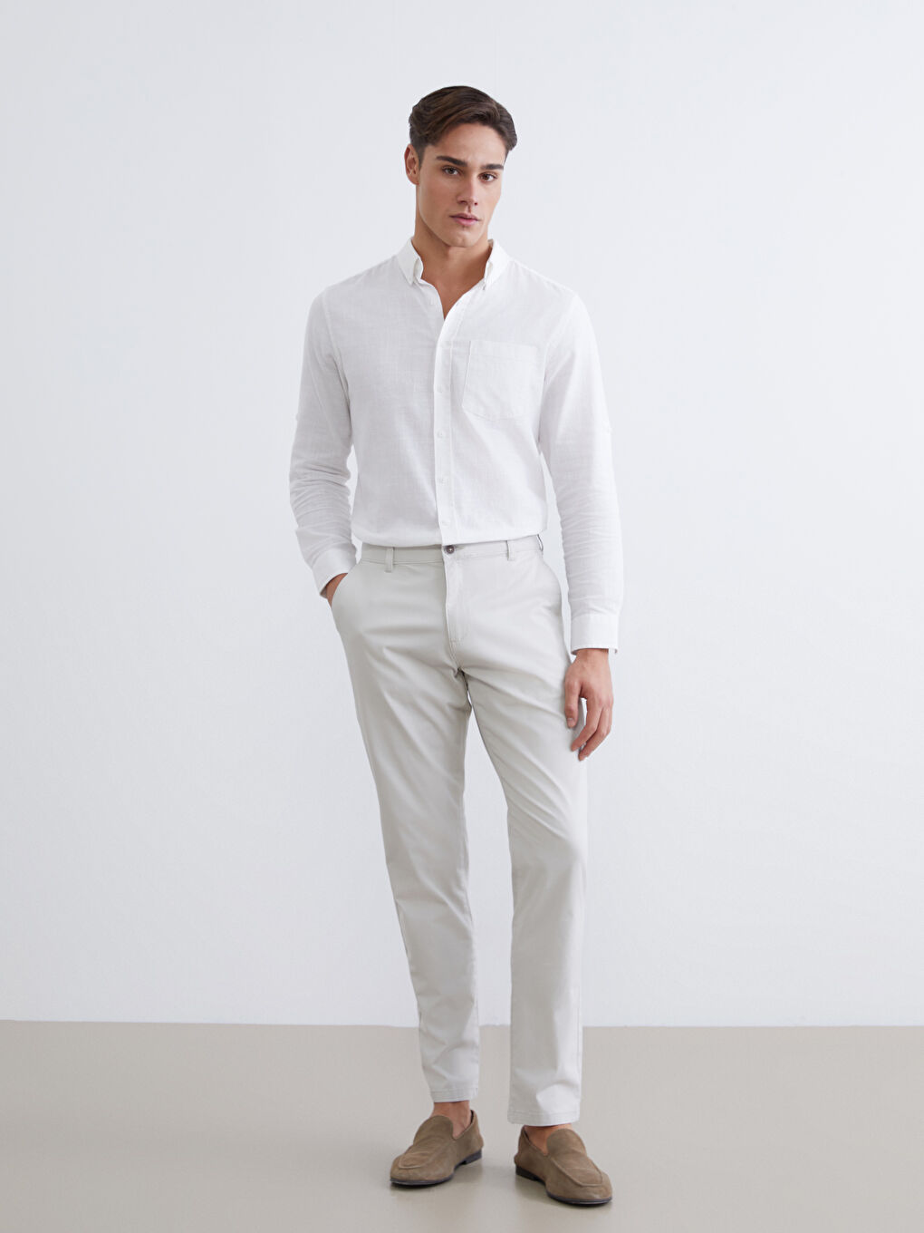 Slim Fit Men's Chino Trousers