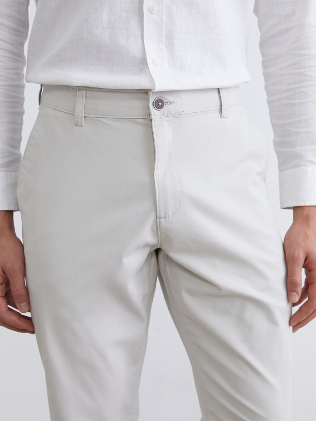 Slim Fit Men's Chino Trousers-2