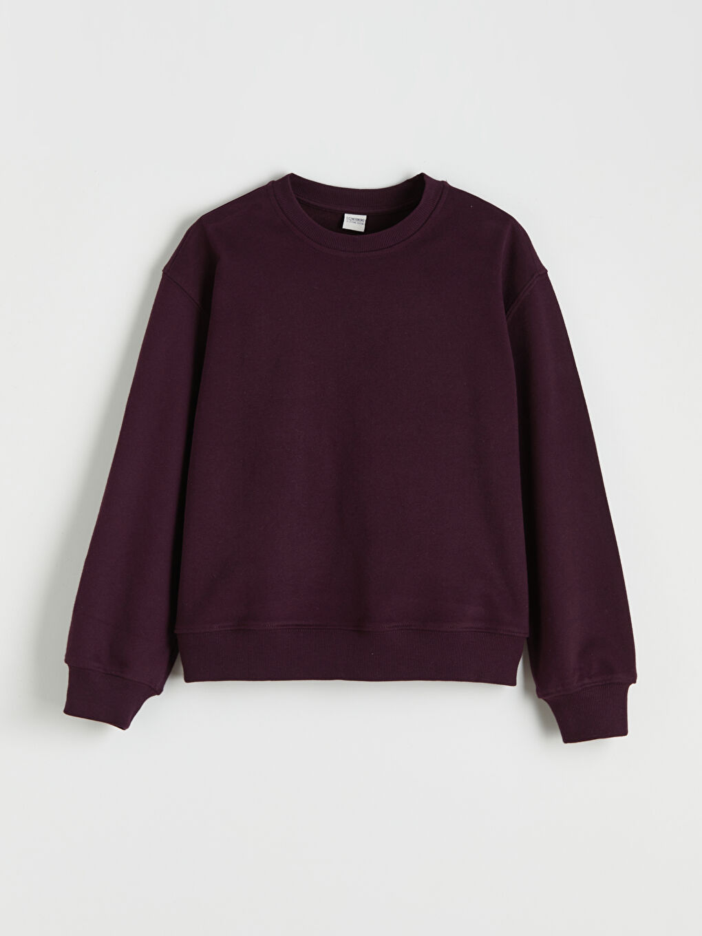 Mürdüm Bisiklet Yaka Kız Çocuk Sweatshirt