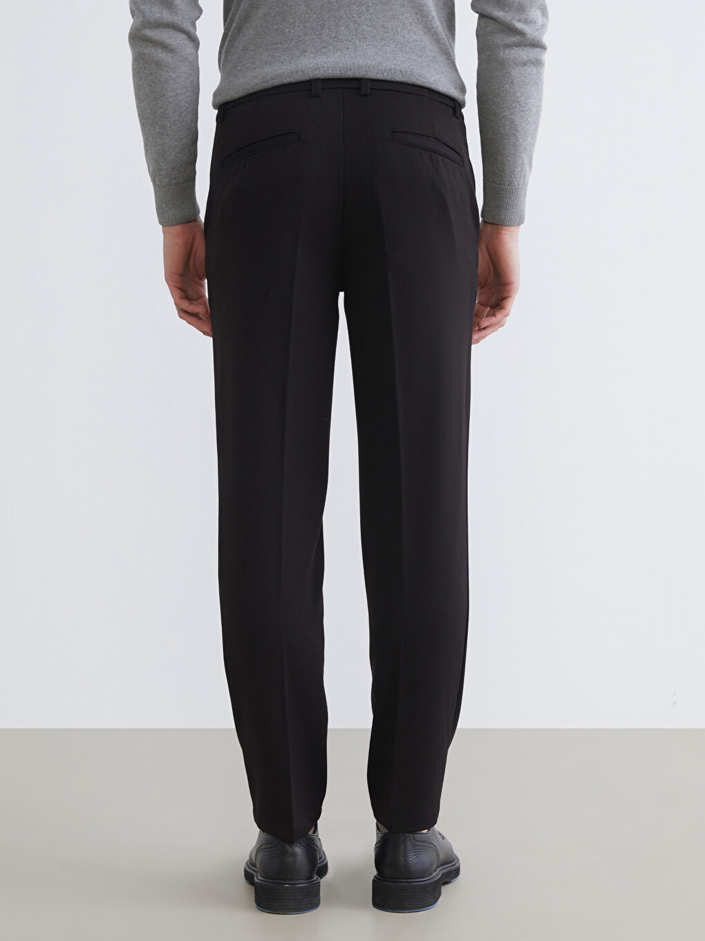 Regular Fit Viscose Men's Trousers-3