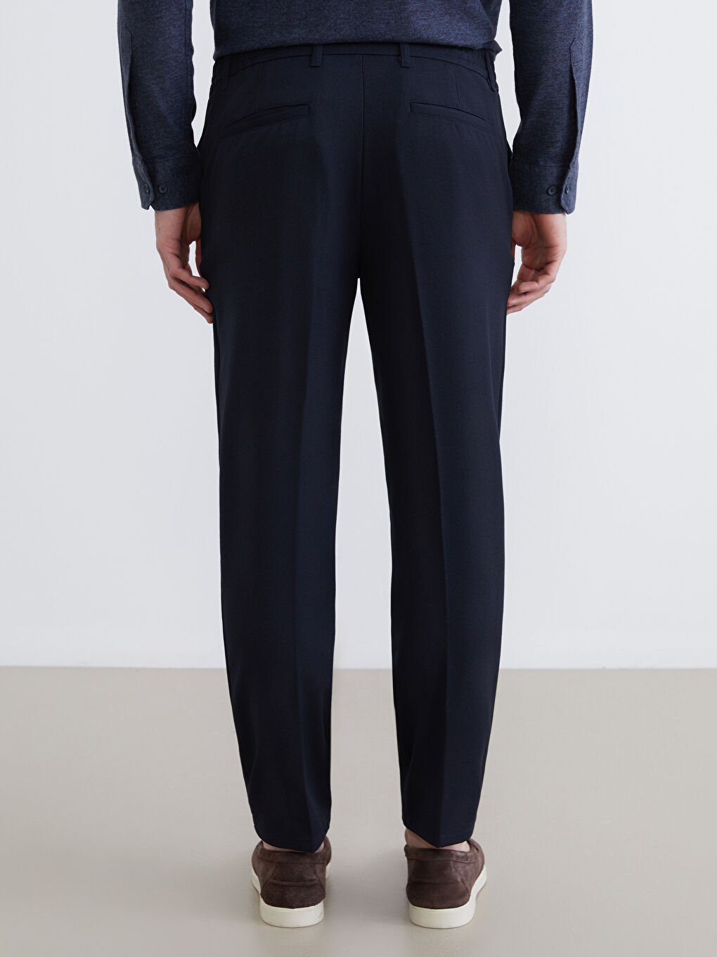 Lacivert Standart Kalıp Erkek Pantolon-3