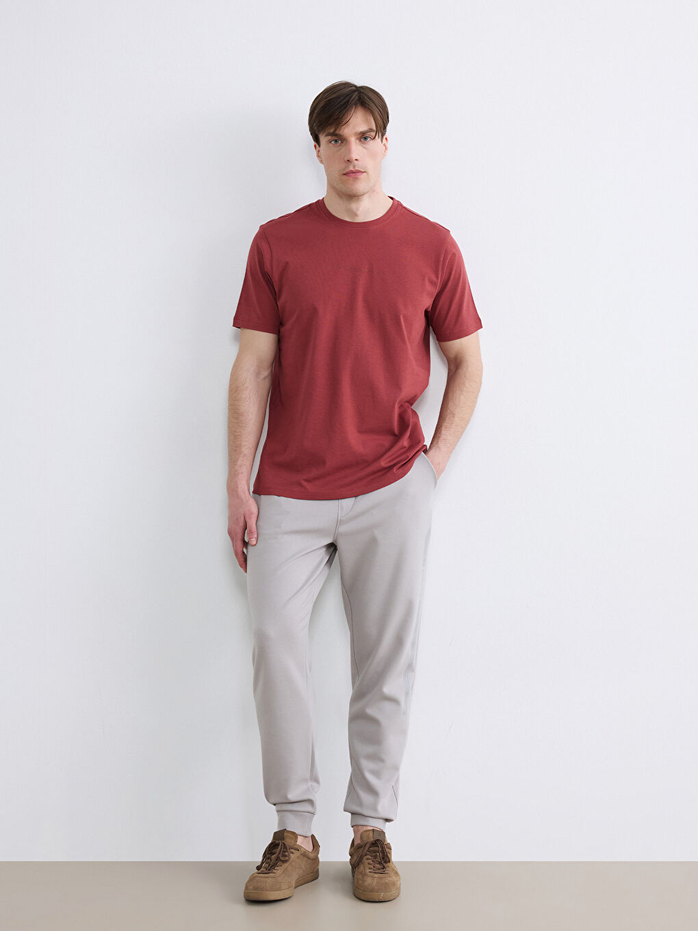 Gri Standart Kalıp Erkek Jogger Eşofman Altı	