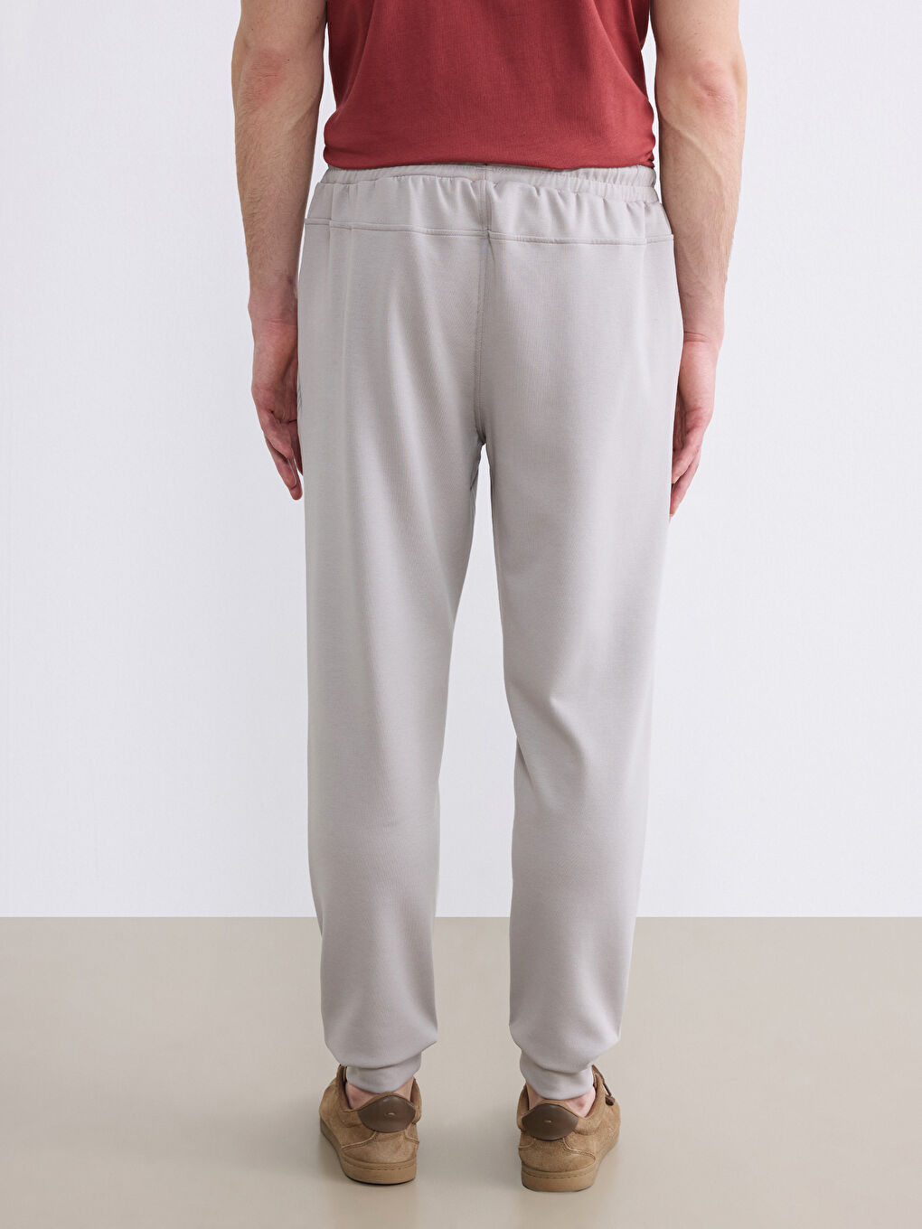 Gri Standart Kalıp Erkek Jogger Eşofman Altı	-3