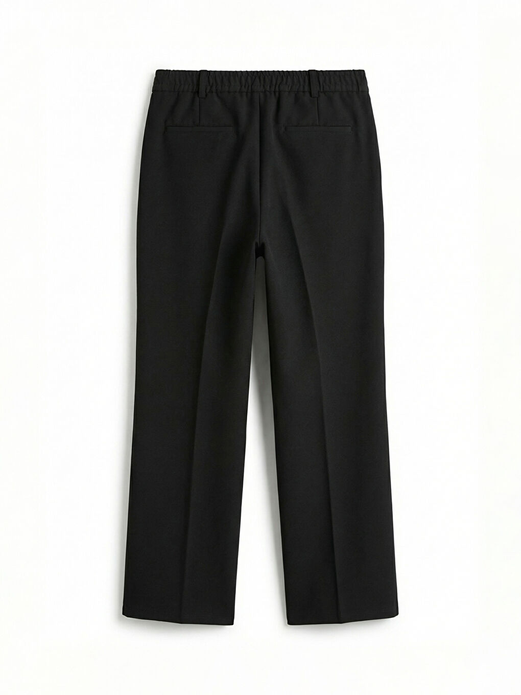 Siyah Rahat Kalıp Erkek Pantolon-1