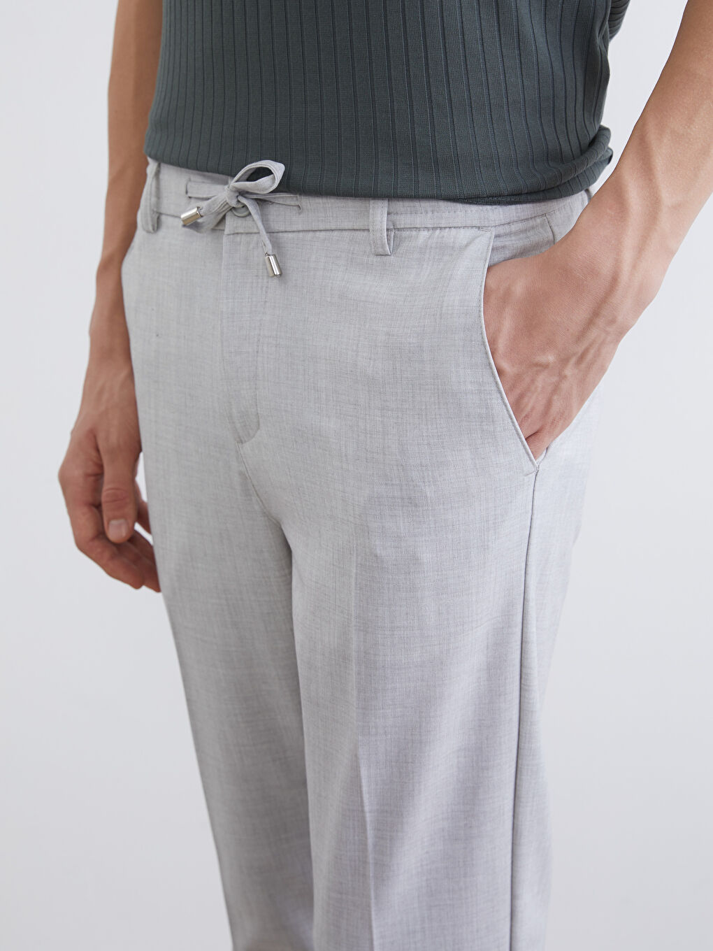 Men's Slim Fit Trousers-2