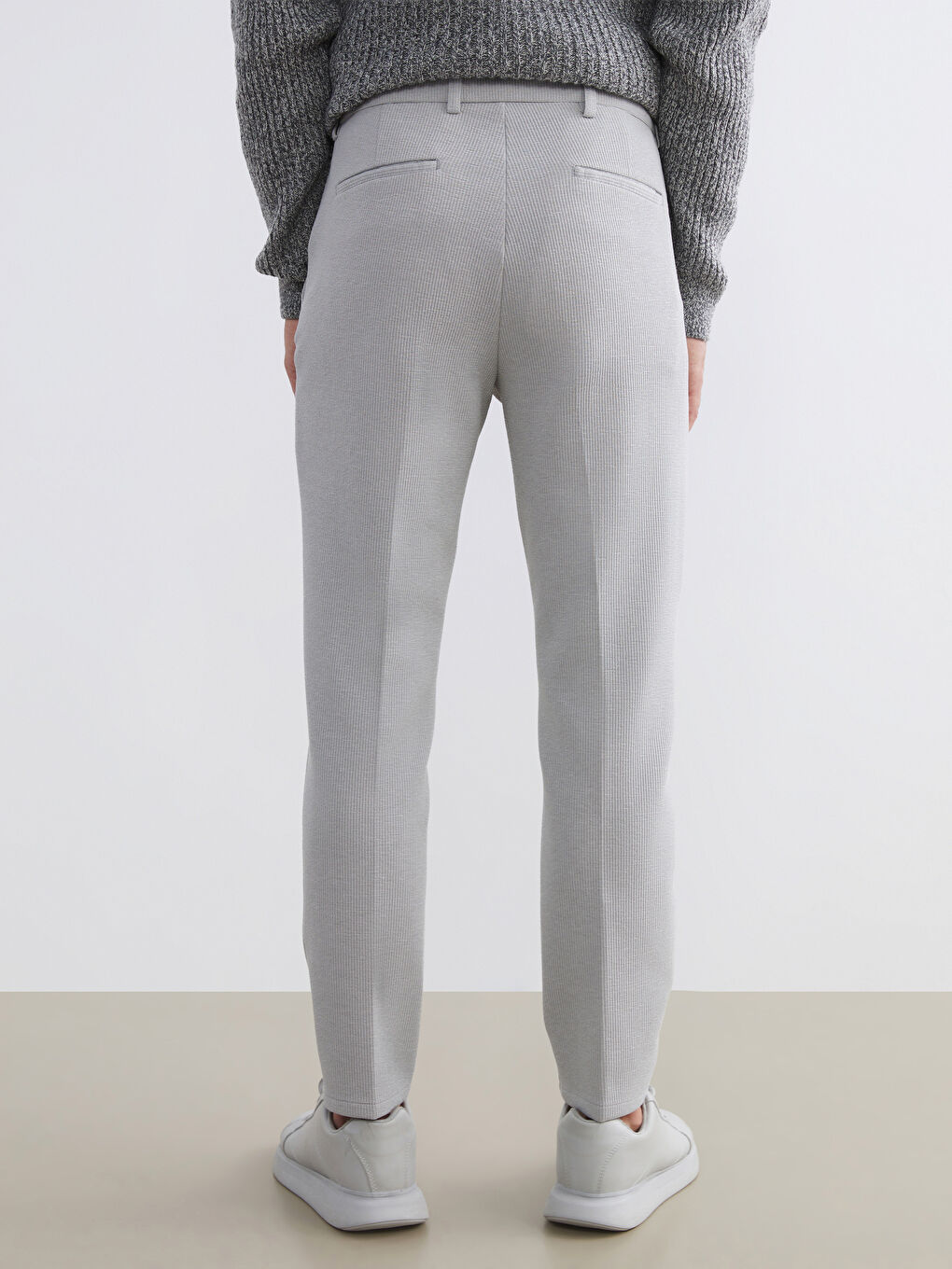 Gri Slim Fit Erkek Pantolon-3