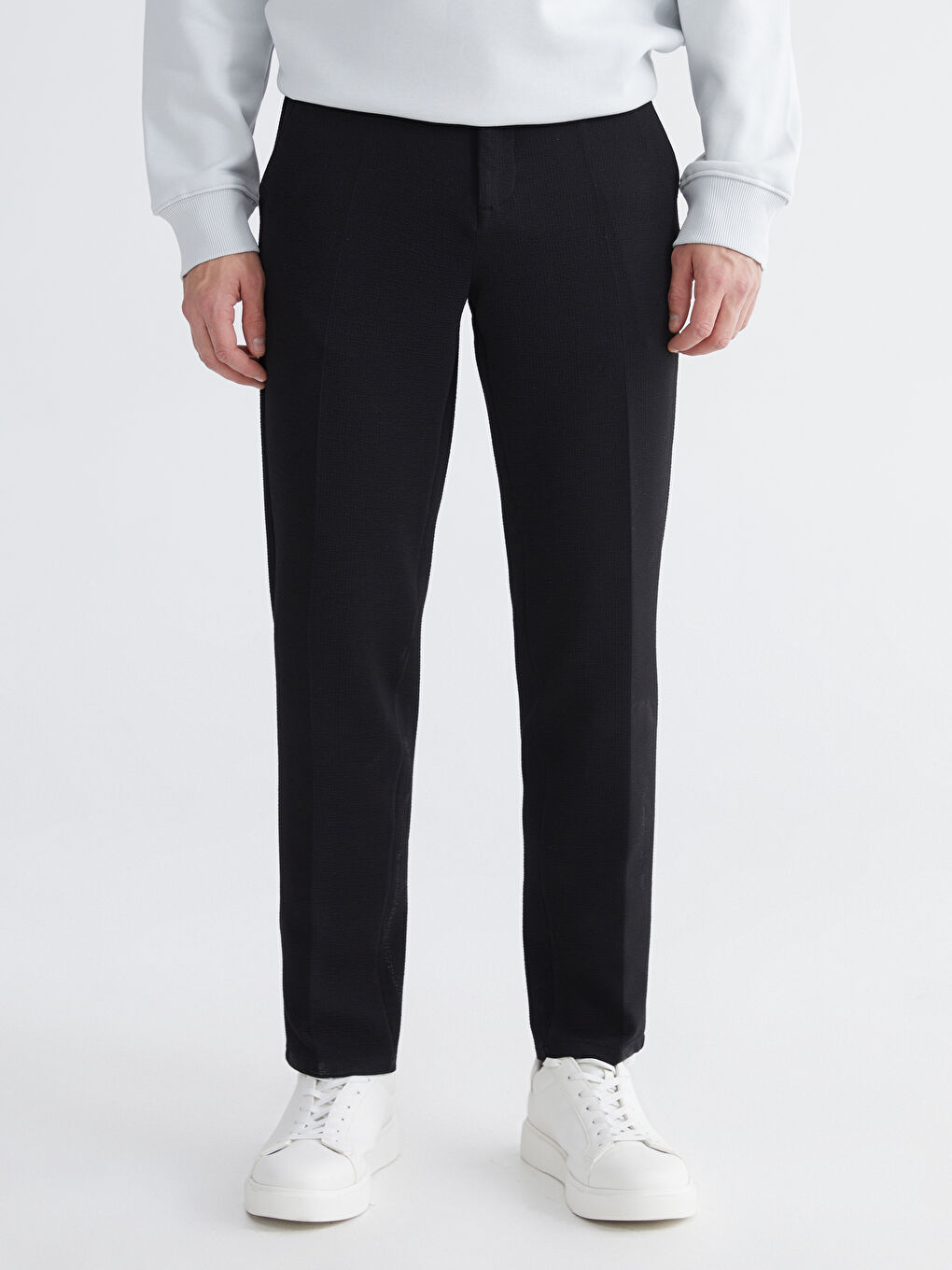 Siyah Slim Fit Erkek Pantolon-1