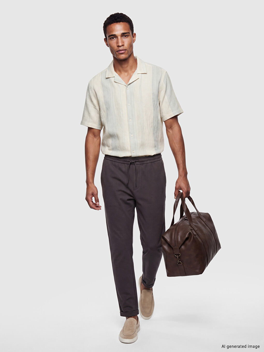 Man Brown Trousers-1