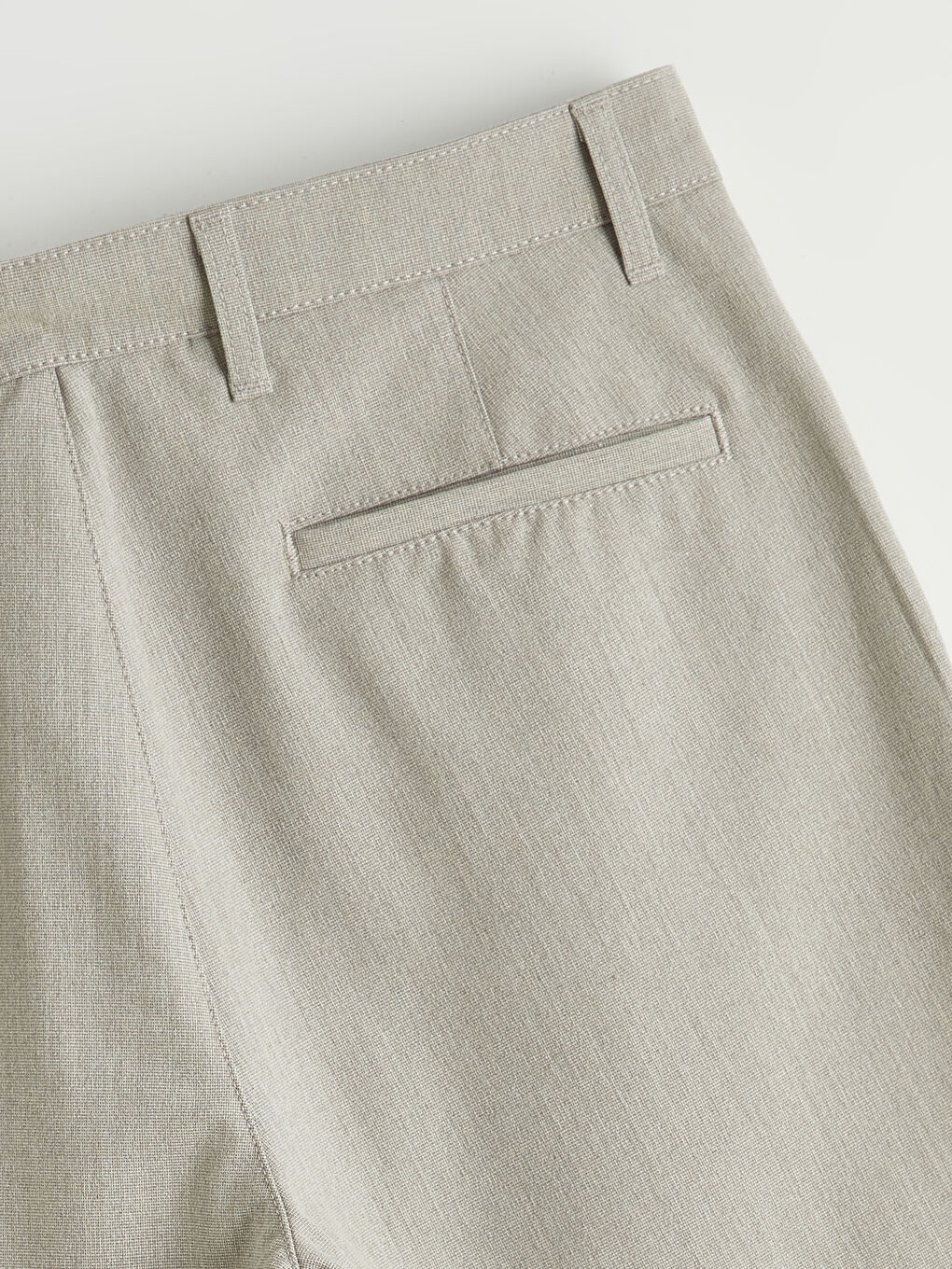 Gri Normal Bel Dar Fit Desenli Erkek Pantolon-1