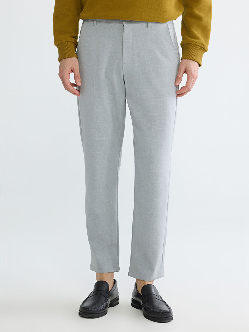 بنطلون رمادي رجل-1