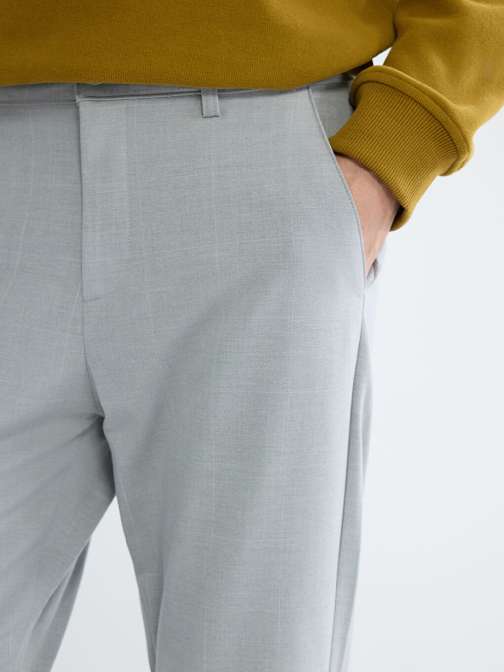 بنطلون رمادي رجل-2