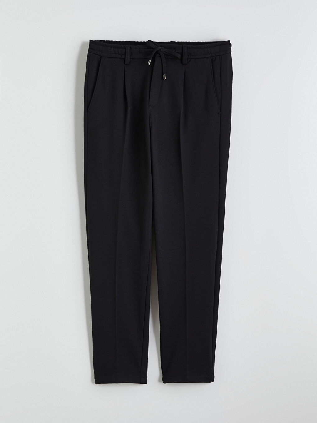 Siyah Standart Kalıp Erkek Pantolon-4