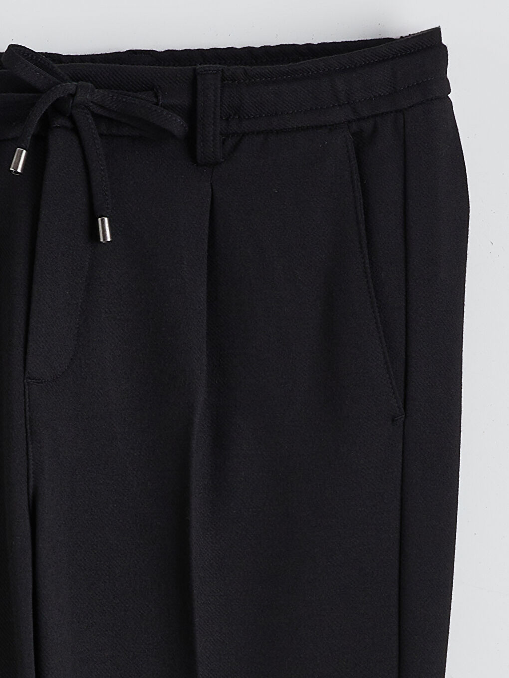 Siyah Standart Kalıp Erkek Pantolon-5