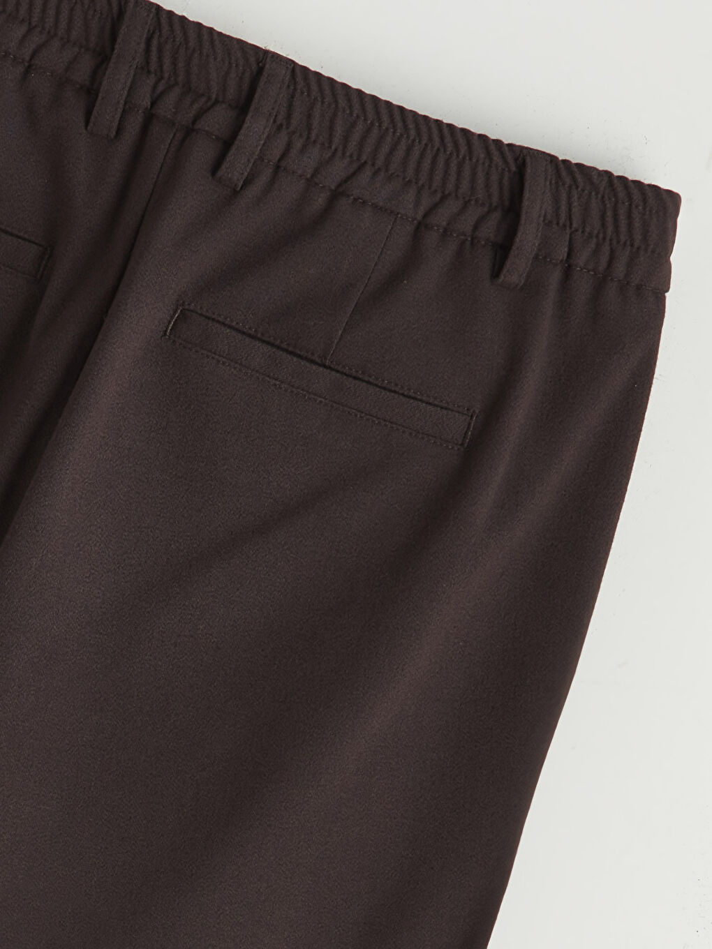 Kahverengi Standart Kalıp Erkek Pantolon-5