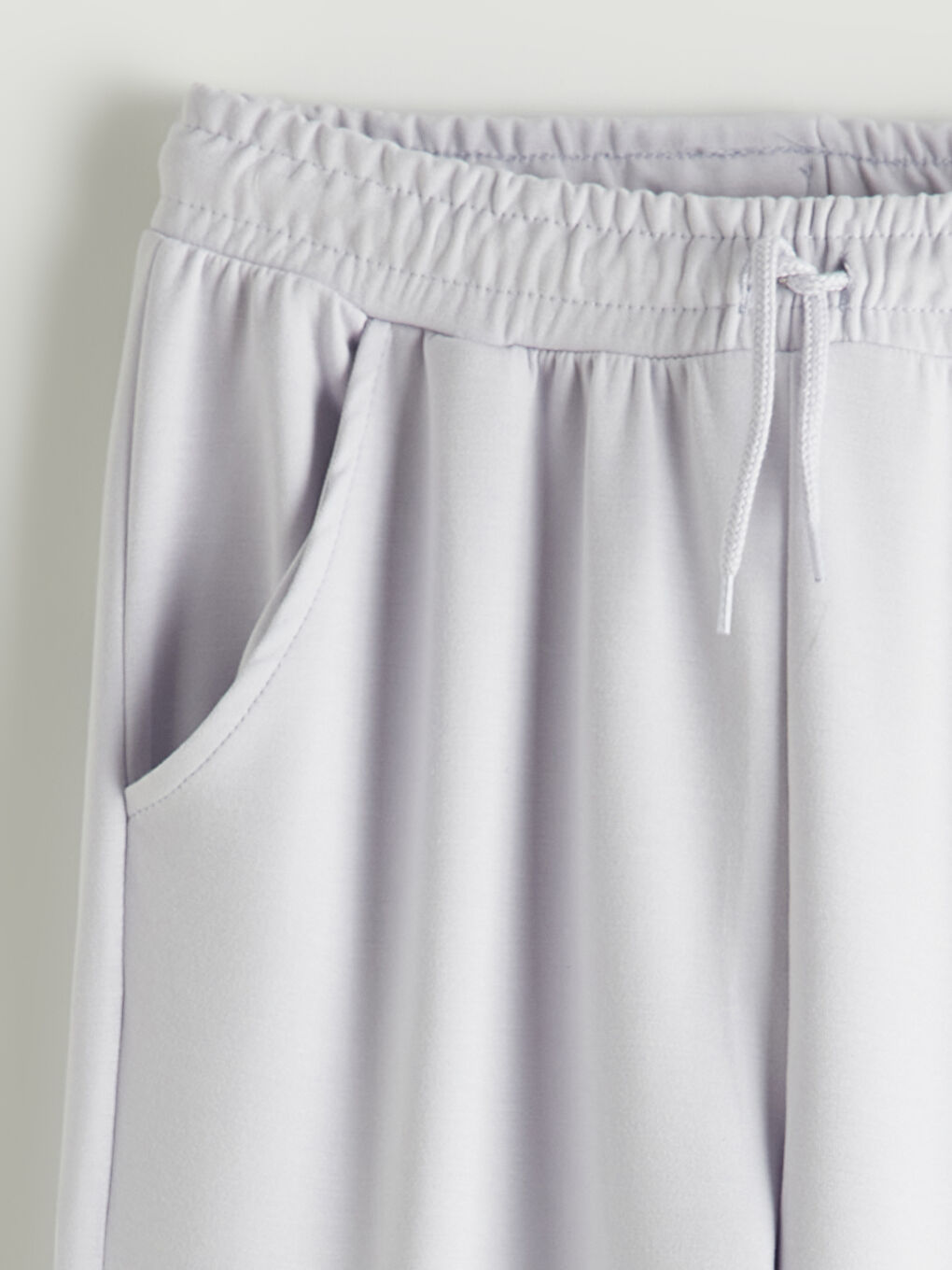 Lila Beli Lastikli Kız Çocuk Jogger Eşofman Altı-2