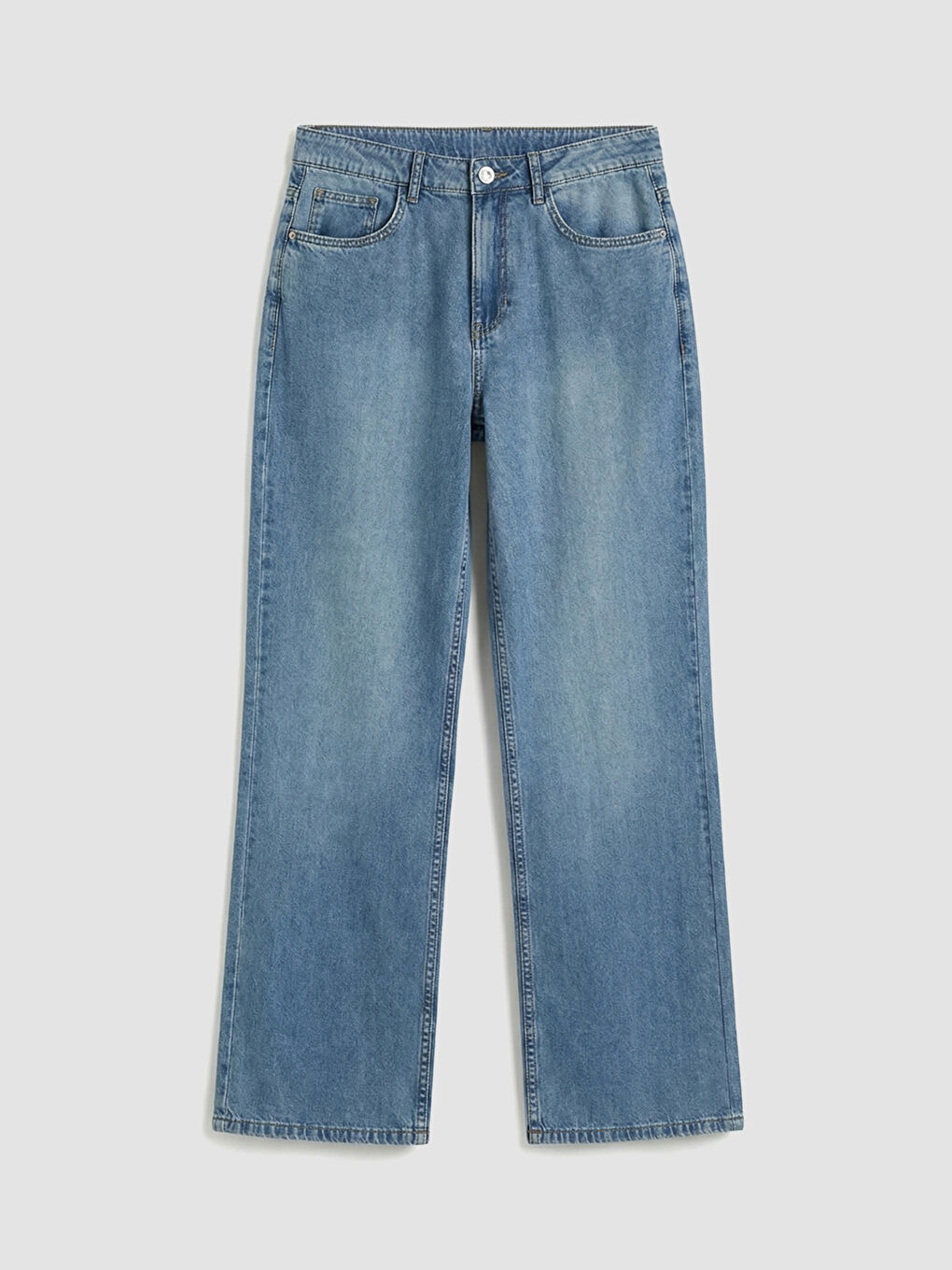 Straight Fit Kadın Jean Pantolon-4