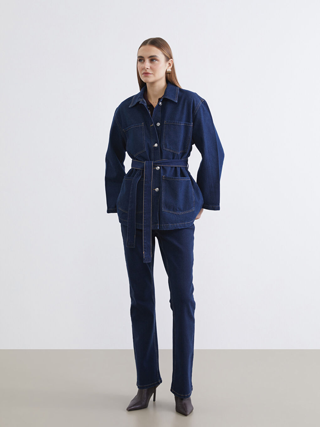 جاكيت جينز نيلي امرأة-1