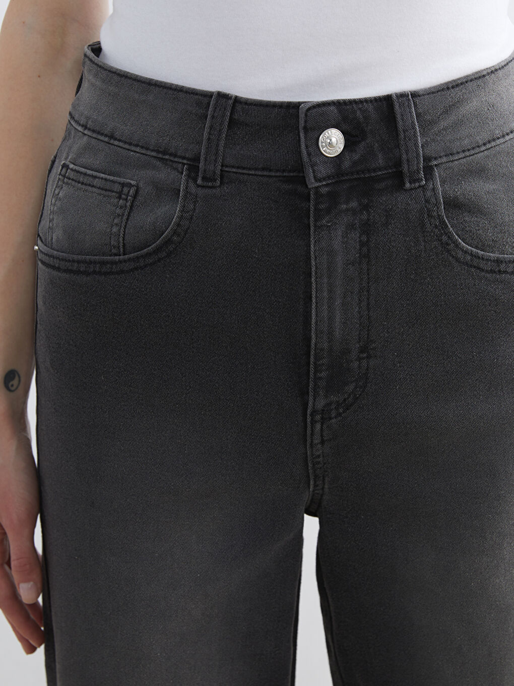 Wideleg Women's Jean Pants-2