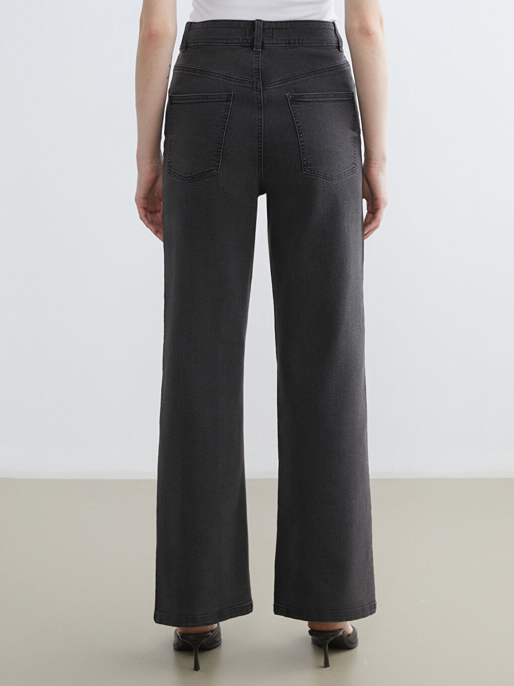 Wideleg Women's Jean Pants-3