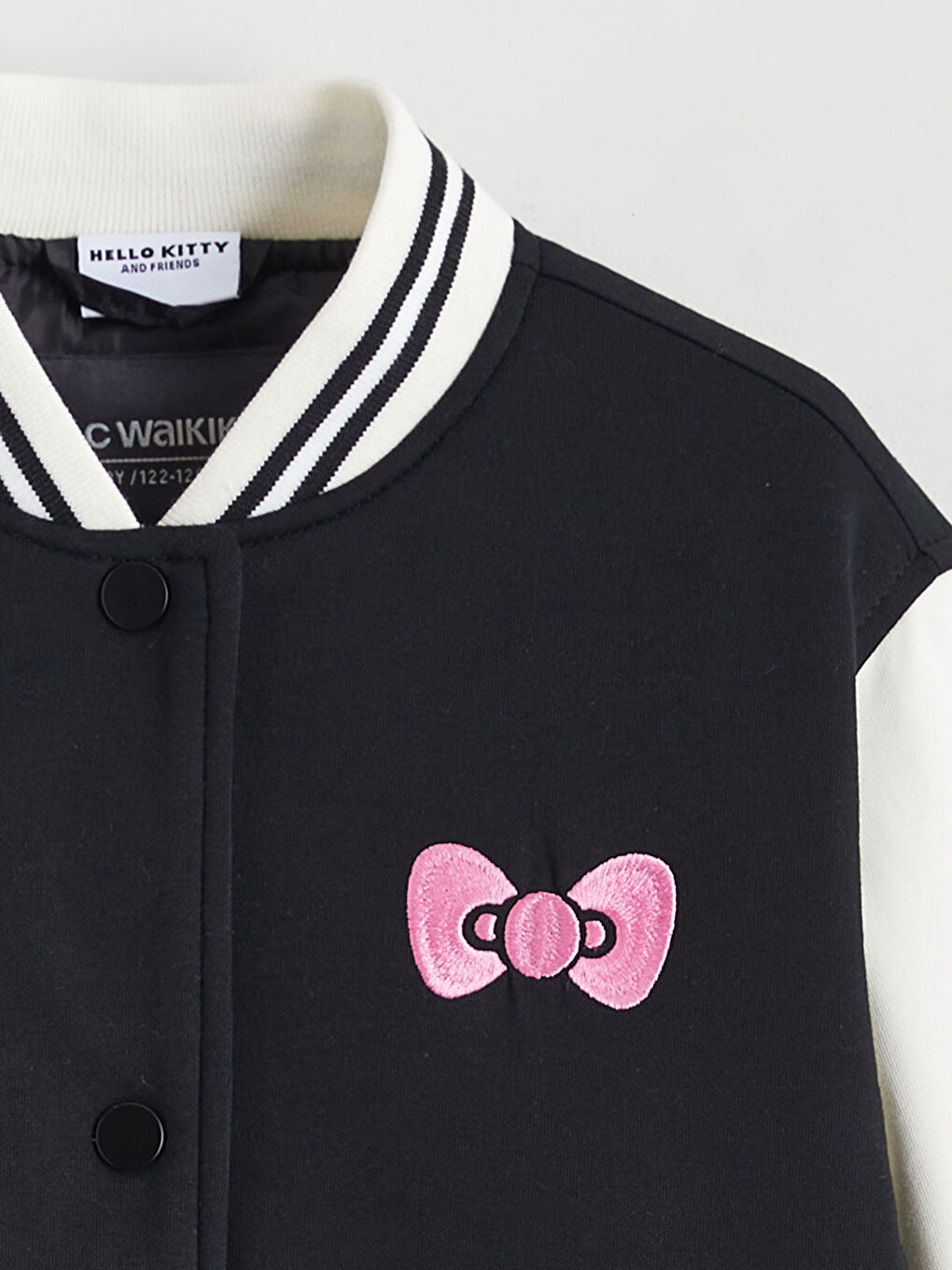 Siyah Hello Kitty Baskılı Kız Çocuk Kolej Ceket-2