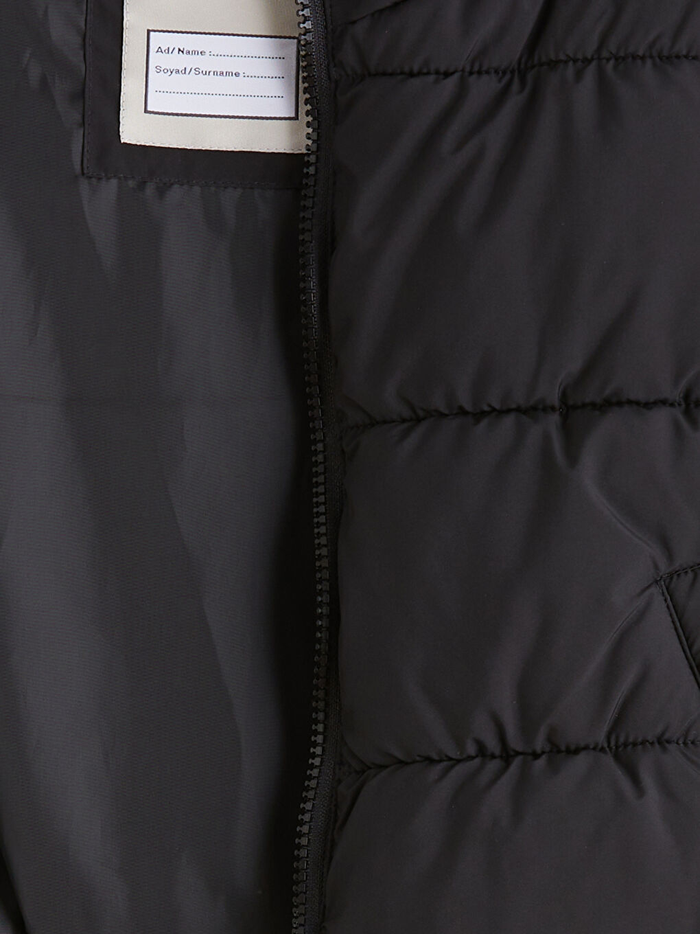 Siyah Su İtici Dik Yaka Kız Çocuk Şişme Yelek-1